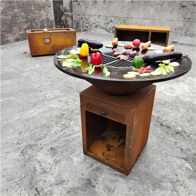 Corten Steel BBQ Grilli takka