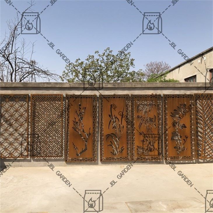 Corten Steel Divider Decorative Screen