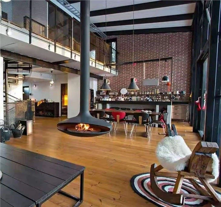 Cocoon Shape Sphere Oval Fireplace