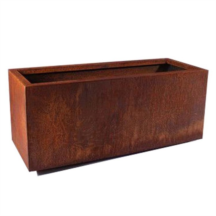 Box Shape Corten Steel Planter