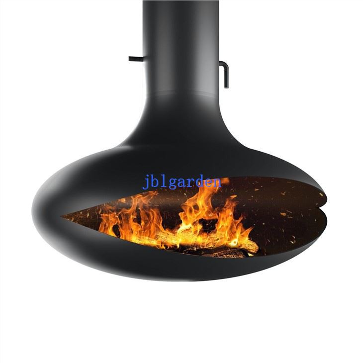 Europe Wood Burning Stove Suspended Fireplace For Decorative