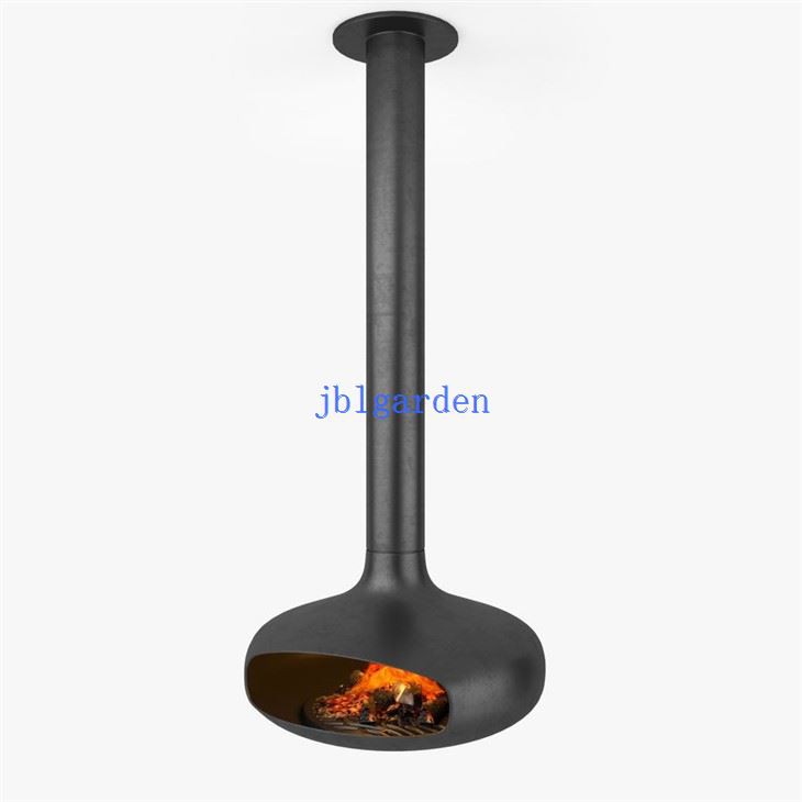 Europe Wood Burning Stove Suspended Fireplace For Decorative
