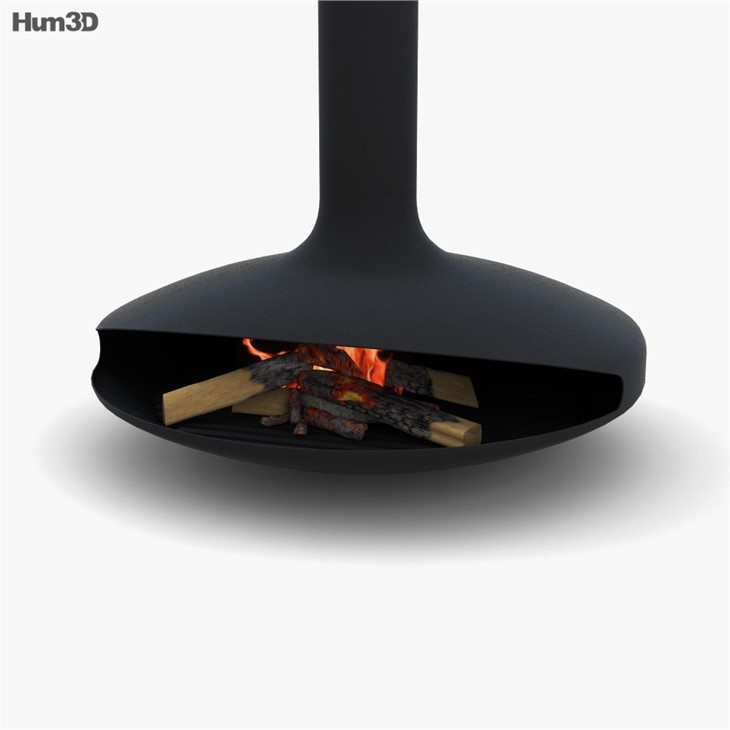 Interior Hanging Suspend Fireplace