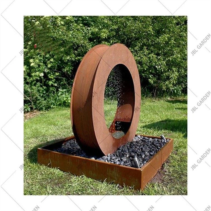 Metal Ring Water Feature