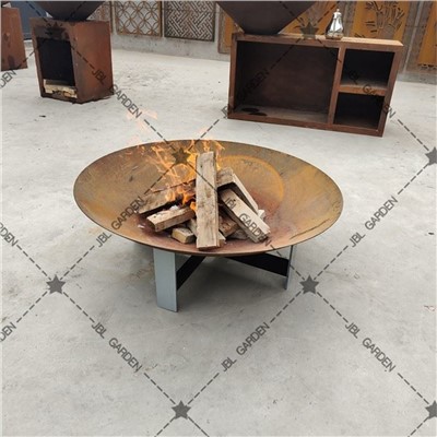 Valaistus Corten Steel Firepit Fire Bowl