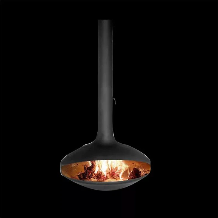 Suspended Wood Fireplace