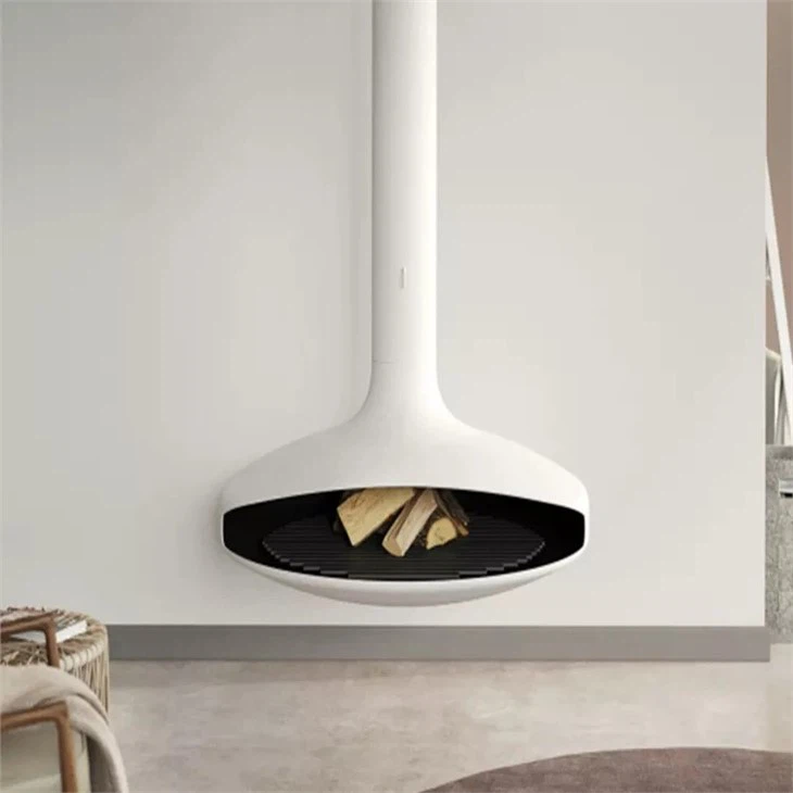 Suspended Wood Fireplace