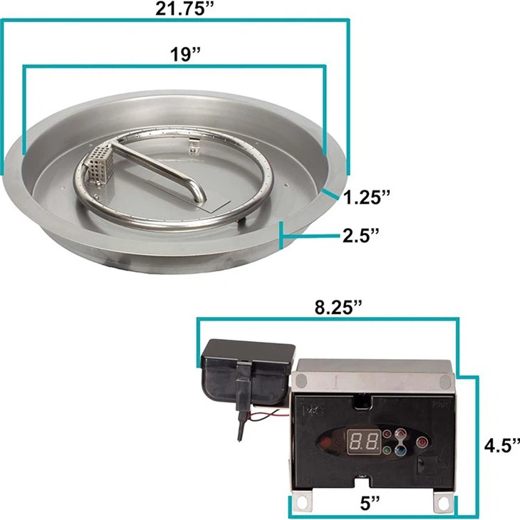 304 SS Gas Fire Pit Burner：Effortless Warmth For Your Patio