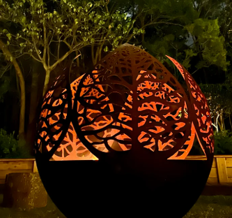 Corten Steel Fireball