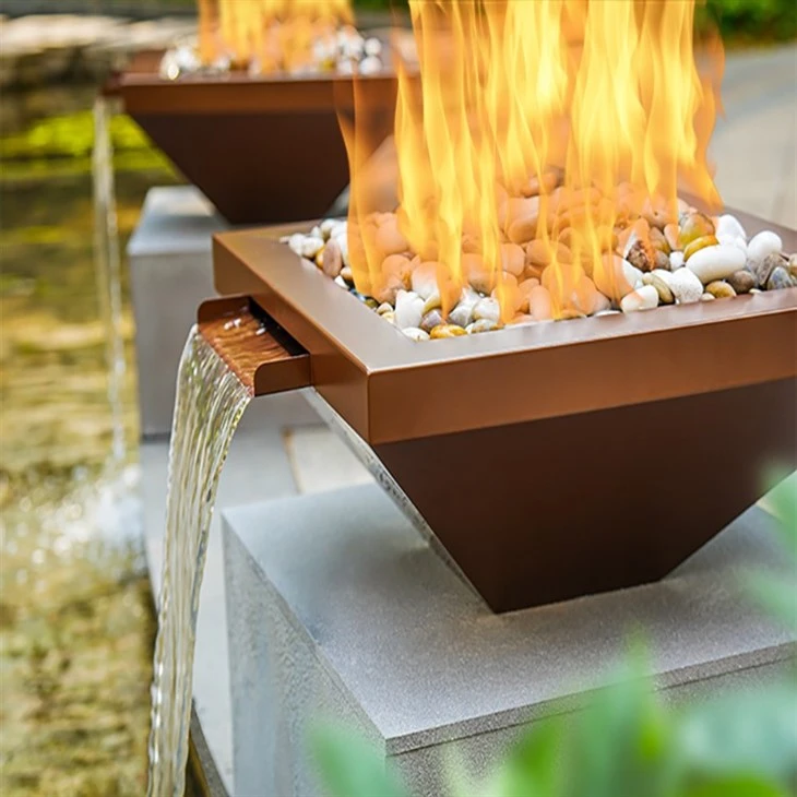 Fire Pit Pool Fountain