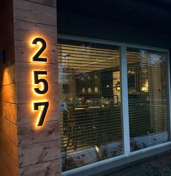 Metal Address Sign For House