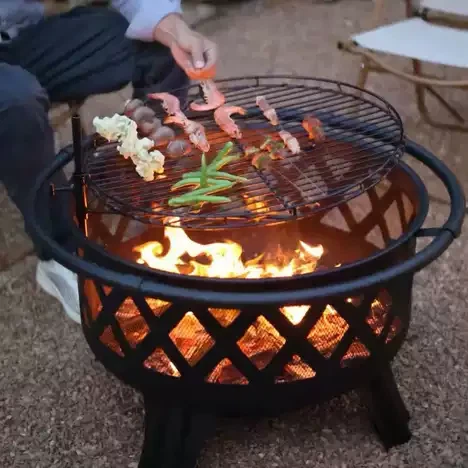 patio metalli tuli kuoppa