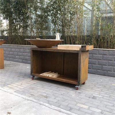 1330 Corten Steel Fire Pit
