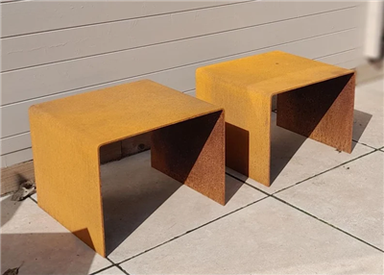 Corten teräsjakkara