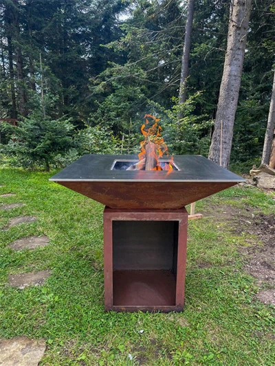Metalliteräsgrilli tulipesä