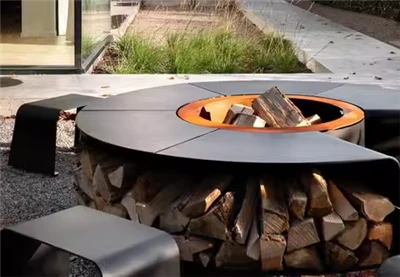 Steel Fire Pit Tuoleilla