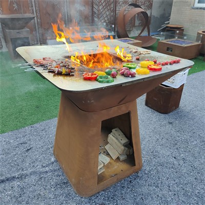 Puulämmitteinen BBQ-liesi